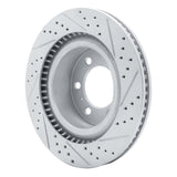 Dynamic Friction 2022-2025 Lexus Gx550 Front Left Drilled & Slotted Geoperformance Rotor by Dynamic Friction Company 830-76162L