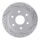 Dynamic Friction 2022-2025 Lexus Gx550 Rear Right Drilled & Slotted Geoperformance Rotor by Dynamic Friction Company 830-76163R
