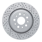 Dynamic Friction 2017-2024 Maserati Ghibli Rear Right Drilled & Slotted Geoperformance Rotor by Dynamic Friction Company 830-79010R