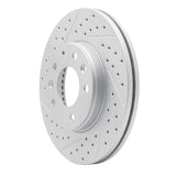 Dynamic Friction 2003-2005 Mazda 6 Front Left Drilled & Slotted Geoperformance Rotor by Dynamic Friction Company 830-80038L