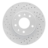 Dynamic Friction 2003-2005 Mazda 6 Front Left Drilled & Slotted Geoperformance Rotor by Dynamic Friction Company 830-80038L