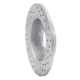 Dynamic Friction 2004-2013 Mazda 3 Rear Left Drilled & Slotted Geoperformance Rotor by Dynamic Friction Company 830-80039L