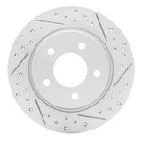 Dynamic Friction 2004-2013 Mazda 3 Rear Right Drilled & Slotted Geoperformance Rotor by Dynamic Friction Company 830-80040R