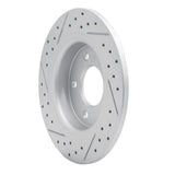 Dynamic Friction 2004-2013 Mazda 3 Rear Right Drilled & Slotted Geoperformance Rotor by Dynamic Friction Company 830-80040R