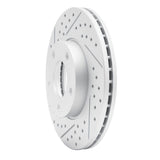 Dynamic Friction 2004-2013 Mazda 3 Front Left Drilled & Slotted Geoperformance Rotor by Dynamic Friction Company 830-80041L