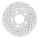 Dynamic Friction 2004-2013 Mazda 3 Front Left Drilled & Slotted Geoperformance Rotor by Dynamic Friction Company 830-80041L