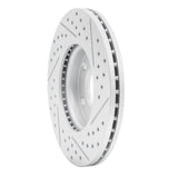 Dynamic Friction 2004-2013 Mazda 3 Front Left Drilled & Slotted Geoperformance Rotor by Dynamic Friction Company 830-80041L