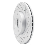 Dynamic Friction 2004-2013 Mazda 3 Front Right Drilled & Slotted Geoperformance Rotor by Dynamic Friction Company 830-80041R