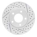 Dynamic Friction 2004-2013 Mazda 3 Front Right Drilled & Slotted Geoperformance Rotor by Dynamic Friction Company 830-80041R