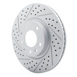Dynamic Friction 2004-2008 Mazda Rx-8 Front Left Drilled & Slotted Geoperformance Rotor by Dynamic Friction Company 830-80042L