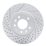 Dynamic Friction 2004-2008 Mazda Rx-8 Front Left Drilled & Slotted Geoperformance Rotor by Dynamic Friction Company 830-80042L