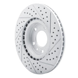 Dynamic Friction 2004-2008 Mazda Rx-8 Front Left Drilled & Slotted Geoperformance Rotor by Dynamic Friction Company 830-80042L
