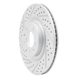 Dynamic Friction 2004-2011 Mazda Rx-8 Front Left Drilled & Slotted Geoperformance Rotor by Dynamic Friction Company 830-80043L