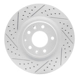 Dynamic Friction 2004-2011 Mazda Rx-8 Front Left Drilled & Slotted Geoperformance Rotor by Dynamic Friction Company 830-80043L