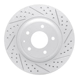 Dynamic Friction 2004-2011 Mazda Rx-8 Rear Right Drilled & Slotted Geoperformance Rotor by Dynamic Friction Company 830-80044R