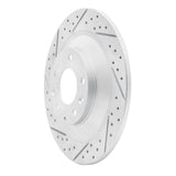 Dynamic Friction 2006-2007 Mazda 6 Rear Left Drilled & Slotted Geoperformance Rotor by Dynamic Friction Company 830-80046L