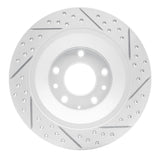 Dynamic Friction 2006-2007 Mazda 6 Rear Left Drilled & Slotted Geoperformance Rotor by Dynamic Friction Company 830-80046L