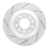 Dynamic Friction 2006-2007 Mazda 6 Rear Left Drilled & Slotted Geoperformance Rotor by Dynamic Friction Company 830-80046L