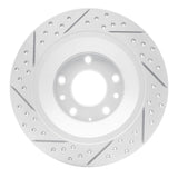 Dynamic Friction 2006-2007 Mazda 6 Rear Right Drilled & Slotted Geoperformance Rotor by Dynamic Friction Company 830-80046R