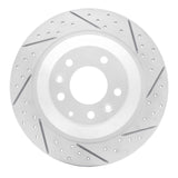 Dynamic Friction 2006-2007 Mazda 6 Rear Right Drilled & Slotted Geoperformance Rotor by Dynamic Friction Company 830-80046R