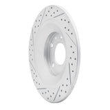 Dynamic Friction 2006-2007 Mazda 6 Rear Right Drilled & Slotted Geoperformance Rotor by Dynamic Friction Company 830-80046R