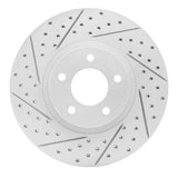 Dynamic Friction 2007-2013 Mazda 3 Front Left Drilled & Slotted Geoperformance Rotor by Dynamic Friction Company 830-80048L