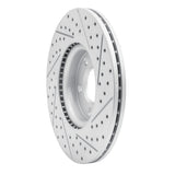 Dynamic Friction 2007-2013 Mazda 3 Front Left Drilled & Slotted Geoperformance Rotor by Dynamic Friction Company 830-80048L