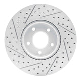 Dynamic Friction 2007-2013 Mazda 3 Front Right Drilled & Slotted Geoperformance Rotor by Dynamic Friction Company 830-80048R