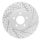 Dynamic Friction 2007-2013 Mazda 3 Front Right Drilled & Slotted Geoperformance Rotor by Dynamic Friction Company 830-80048R