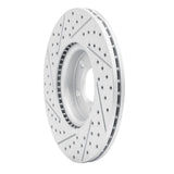 Dynamic Friction 2007-2013 Mazda 3 Front Right Drilled & Slotted Geoperformance Rotor by Dynamic Friction Company 830-80048R
