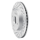Dynamic Friction 2011-2015 Mazda 2 (USA/Canada) Front Left Drilled & Slotted Geoperformance Rotor by Dynamic Friction Company 830-80050L