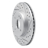Dynamic Friction 2011-2015 Mazda 2 (USA/Canada) Front Right Drilled & Slotted Geoperformance Rotor by Dynamic Friction Company 830-80050R