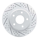 Dynamic Friction 2014-2021 Mazda 6 Rear Right Drilled & Slotted Geoperformance Rotor by Dynamic Friction Company 830-80051R