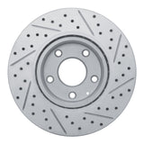 Dynamic Friction 2014-2024 Mazda 3 Front Left Drilled & Slotted Geoperformance Rotor by Dynamic Friction Company 830-80052L