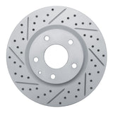 Dynamic Friction 2014-2024 Mazda 3 Front Left Drilled & Slotted Geoperformance Rotor by Dynamic Friction Company 830-80052L