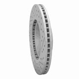 Dynamic Friction 2014-2024 Mazda 3 Front Left Drilled & Slotted Geoperformance Rotor by Dynamic Friction Company 830-80052L