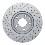 Dynamic Friction 2014-2024 Mazda Cx-3 Front Right Drilled & Slotted Geoperformance Rotor by Dynamic Friction Company 830-80052R