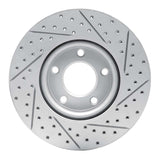 Dynamic Friction 2004-2015 Mazda 3 Front Left Drilled & Slotted Geoperformance Rotor by Dynamic Friction Company 830-80065L