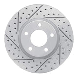 Dynamic Friction 2004-2015 Mazda 3 Front Left Drilled & Slotted Geoperformance Rotor by Dynamic Friction Company 830-80065L