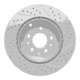 Dynamic Friction 2007-2015 Mazda Cx-9 Rear Left Drilled & Slotted Geoperformance Rotor by Dynamic Friction Company 830-80068L