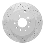 Dynamic Friction 2007-2015 Mazda Cx-9 Rear Left Drilled & Slotted Geoperformance Rotor by Dynamic Friction Company 830-80068L