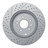 Dynamic Friction 2007-2015 Mazda Cx-9 Rear Right Drilled & Slotted Geoperformance Rotor by Dynamic Friction Company 830-80068R