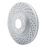 Dynamic Friction 2007-2015 Mazda Cx-9 Front Left Drilled & Slotted Geoperformance Rotor by Dynamic Friction Company 830-80069L
