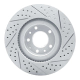 Dynamic Friction 2007-2015 Mazda Cx-9 Front Left Drilled & Slotted Geoperformance Rotor by Dynamic Friction Company 830-80069L