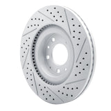 Dynamic Friction 2007-2015 Mazda Cx-9 Front Left Drilled & Slotted Geoperformance Rotor by Dynamic Friction Company 830-80069L