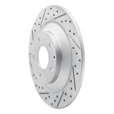 Dynamic Friction 2013-2018 Mazda Cx-5 Rear Left Drilled & Slotted Geoperformance Rotor by Dynamic Friction Company 830-80070L