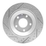 Dynamic Friction 2013-2018 Mazda Cx-5 Rear Right Drilled & Slotted Geoperformance Rotor by Dynamic Friction Company 830-80070R