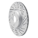 Dynamic Friction 2016-2025 Mazda MX-5 Miata Front Right Drilled & Slotted Geoperformance Rotor by Dynamic Friction Company 830-80073R