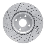 Dynamic Friction 2016-2025 Mazda MX-5 Miata Front Right Drilled & Slotted Geoperformance Rotor by Dynamic Friction Company 830-80073R