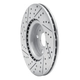 Dynamic Friction 2016-2025 Mazda MX-5 Miata Front Right Drilled & Slotted Geoperformance Rotor by Dynamic Friction Company 830-80073R